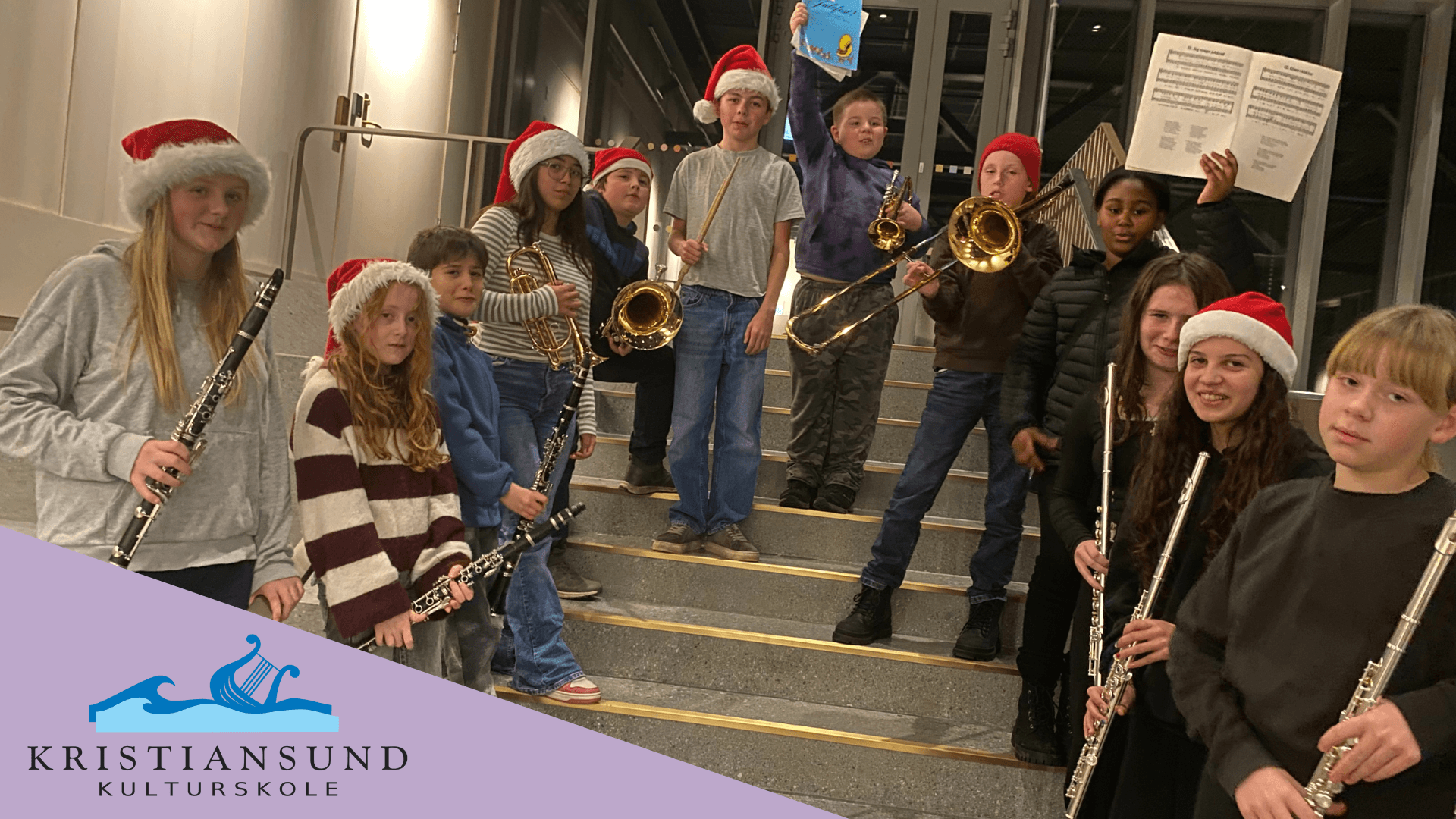 Juleavslutning med Kristiansund skolekorps
